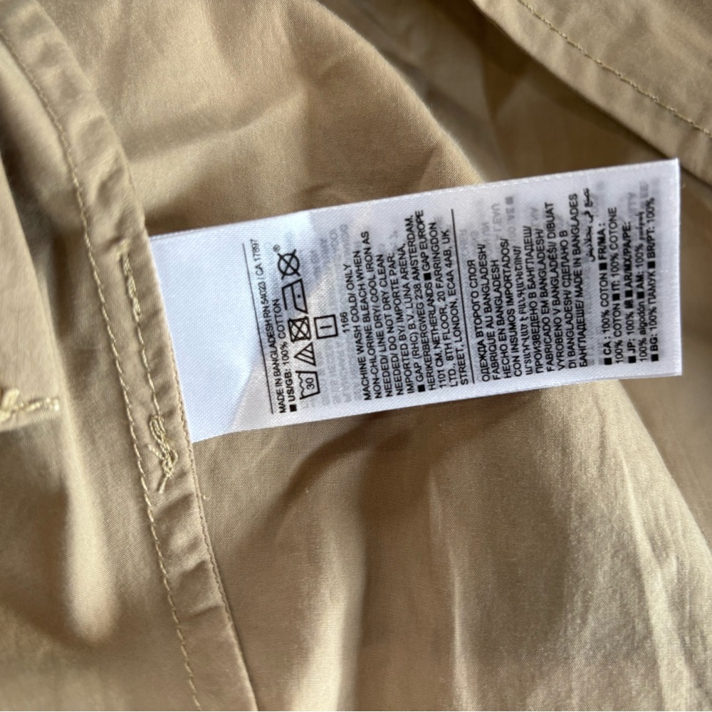 Tan Button-Up Dress - Picture 4 of 4